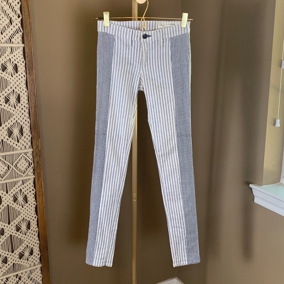 Rag & Bone for Barney’s Dobby Stripe Skinny Jeans Size 24 - Picture 2 of 12